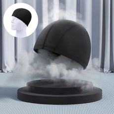 빅사이즈수모 편한수모 스판수모, 블랙, 1개