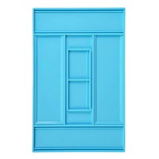 도미노 수지 몰드 주조용 실리콘 더블 에폭시 캐비티, 5.Storage Box Blue, 1개