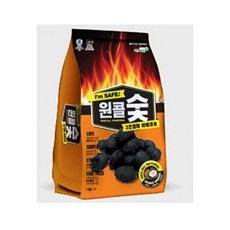 등산 배낭 의류 용품/원콜바비큐숯 1kg 3초점화 바베큐숯 캠핑용 숯불 등산복 등산의류 등산가방