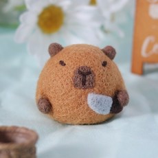 카피바라 양모 펠트 diy 인형 만들기, 2. 식칼 카피바라, 1개