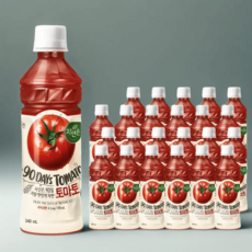 웅진식품 자연은 토마토 주스 340ml 24개 과즙음료