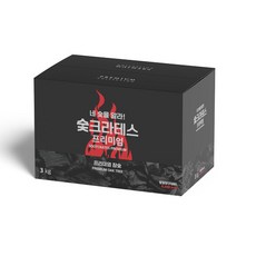 숯크라테스 캠핑용 프리미엄 참숯 1kg 3kg, 프리미엄 참숯 3kg, 프리미엄 참숯 3kg