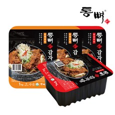 [통뼈공식몰] 통뼈 감자탕 담백한맛 1kg X 4팩, 1.담백한맛4팩, 4개