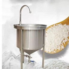쌀 씻는 기계 25kg 50kg 100kg 대용량 음식점 방앗간, 1.5KW 부스터 펌프