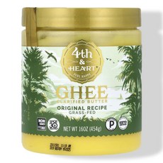포쓰앤하트 ghee 기 버터 오리지널 레시피 454G, 1개