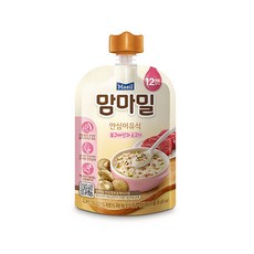 맘마밀 [매일] 이유식 표고버섯과소고기 100g 5팩 (12개월), 단일옵션, 5개 - 맘마밀소고기