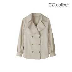 [CC콜렉트] 더블 버튼 셔츠 블라우스 E211MSC107_BE