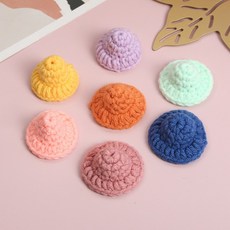 [드그라쎄] 석고방향제 DIY 데코 미니어처 장식 파츠 - 뜨개 버킷햇 미니어처 7color, 연핑크