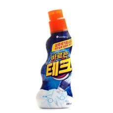 바르는 테크 얼룩 제거제 220ml/부드러운 솔타입으로 비벼빤 듯 세척하는 효과