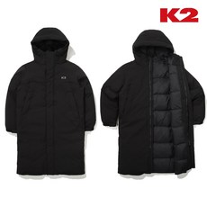K2 다운자켓 24FW 남여공용 후드 ON_논퀼팅 롱 다운 GMW24597 143 아웃도어 점퍼