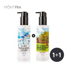 [몽프라] 1+1 초등 키즈 페이스바디로션 300ml, 블랑솝/블랑솝