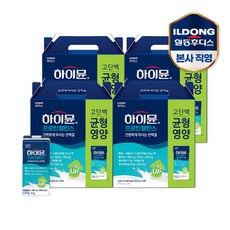 [일동후디스]하이뮨 산양유 프로틴 밸런스 음료 190ml 16팩 4박스, 3.04L, 2개