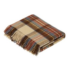 양모 격자 무늬 담요 순수한 새로운 양모 앤티크 스커트 Stewart Tartan 영국 제 (Antique Stewart), Antique Stewart