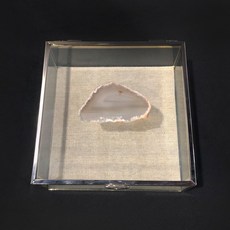 Market203 실버 유리 원석 보석함, 1개