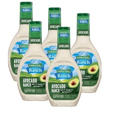 히든벨리 아보카도 랜치 샐러드 드레싱 앤 토핑 Hidden Valley Avocado Ranch, 5개, 473ml