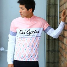 자전거 저지 상의 라이딩의류 트라이핑크 긴팔저지 자전거져지 자전저상의 자전거옷 자전거상의긴팔
