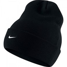 Nike Mens Stock 커프 드 니트 비니 (Black / White)