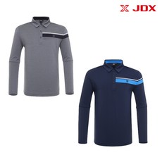 JDX 제이디엑스 24년 SPRING 세일!! 남성 배색 솔리드 긴팔 티셔츠 X2TLV1442