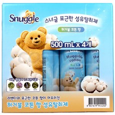 스너글 포근한 섬유 탈취제, 500ml, 4개