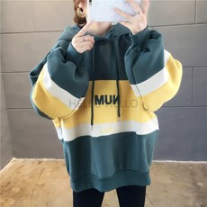 HH 여자 기모 후드티 가을겨울 루즈핏 빅 후드티 상의