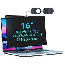 Stary 스튜디오 27인치 2022용 컴퓨터 프라이버시 스크린 필터 제거 가능| 눈부심 방지| 긁힘 블루 라이트 차단 모니터 쉴드 데스크탑 스튜디오용 68.6cm(27인치) 데이, MacBook Pro 16 Inch(2021 M1 Pr