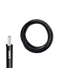 세인테크 실리콘 케이블 전선 8 6 4 2 AWG 8 16 25 35 SQ DIY 배선 차량 배터리 인버터 파워뱅크, 8AWG, 1.5m, 검정(Black)