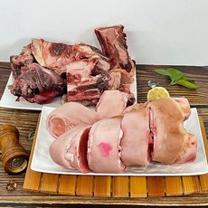 한우 우족 + 한우 잡뼈 4kg 소우족 소 사골 뼈 한우족 소잡뼈 사골 곰탕 거리 소뼈 우족 사골 한우뼈 몸보신음식 산후조리음식 여름보양식 원기회복음식 집들이음식, 1개