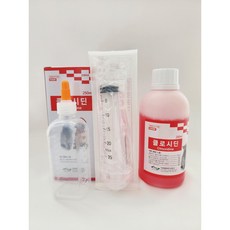 클로시딘 250ml(100ml 투약병+20ml 주사기) 알파헥시딘 강아지 고양이 소독약 링웜 턱드름