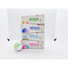 NEXUS 넥서스 캔디골프공 3PC(3피스) 선물용 컬러골프공 반반골프공