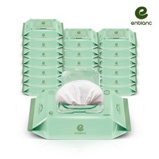 앙블랑 아기물티슈 세이프 민트 캡형 72매X20팩 N-MC20