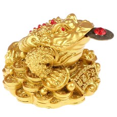두꺼비를 위한 풍수 돈 행운의 재산 중국의 두꺼비 C를 위한 개구리를 위한 황금, 금, 1개