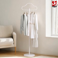 JS리빙 드레스룸 이동식 1단 철제 옷걸이 행거 옷장 침실 스탠드 정리대 원피스 코트 걸이 조립식 수납 정리함 인테리어 시스템장 //JS-#스탠드SFJDHR-3IJG0024445