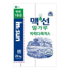 HACCP 맥선 밀가루 박력다목적A 대용량, 1개, 20kg