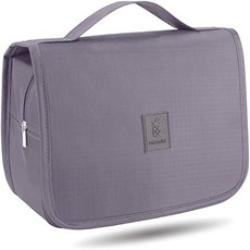 PINACOLOR Small Hanging Toiletry Bag for Men and Women Ideal for Hand Luggage Grey