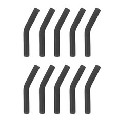 10pcs 304 스테인리스 빨대 실리콘 커버 8mm 컬러 빨대 노즐 커버 실리콘 헤드 빨대 세트, 7, 10개