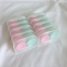 포함 집게 렌즈통 콘텍트 렌즈보관케이스 10개 세트 !Lzus, 1개