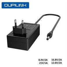 126V EU 84V168V21V 배터리 18650 이온 어댑터 DC 배터리 충전기 5521mm 폴리머 리튬 전원 플러그 리튬 충전기 US, 1개, 3) 16.8V 2A 미국