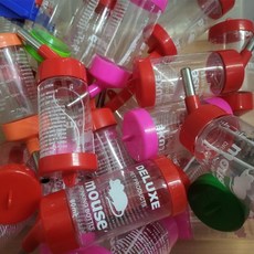 햄스터 급수기 80ml (물병만판매) 1개 색상랜덤, 랜덤배송