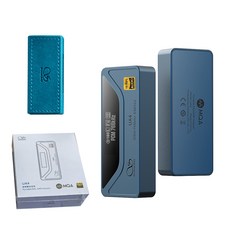 SHANLING UA4 휴대용 디코딩 헤드폰 증폭기 올인원 Blue, UA4+Leather Case - 샨링ua5