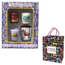 YANKee CANDLe 香氛蠟燭組 Set 蠟燭, 香味隨機, 蠟燭 款式隨機 + 蠟燭燈座 紅色小馬