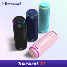 Tronsmart T7 휴대용 블루투스 스피커 출력30W 12시간 IPX7 방수 캠핑 LED TWS, Black, T7 Speaker