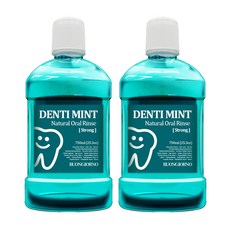 아토세이프 덴티본조르노 가글 구강청결제 스트롱 750ml, 2개