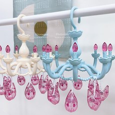 알록달록 미니 마카롱샹들리에 집게포함 3color, 크림