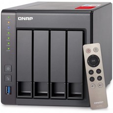 QNAP TS-451 + -2G-US 4 베이 차세대 개인 클라우드 NAS 미디어 트랜스 코딩 기능이있는 Intel 2.0GHz 쿼드 코어 CPU, 단일옵션