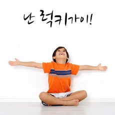 난럭키가이 (좌우명시리즈)(완제품C) 그래픽스티커 타이포 포인트 시트지, 그레이
