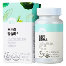 비타민하우스 4FREE 멀티비타민 웰플러스, 60정, 1개, 60정