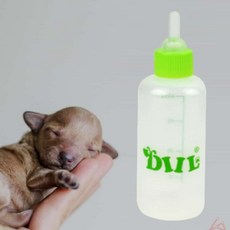 아기강아지 고양이 젖병 펫전용수유 랜덤색상, 1개, 60ml