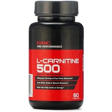 GNC Pro Performance L카르니틴 다이어트보조제 60정, 옵션없음, 옵션없음