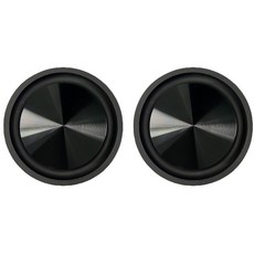 1쌍 90mm 베이스 스피커 패시브 라디에이터 보조고무 진동판 서브우퍼 진동판 수리, Black