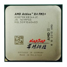 중고 쿼드 코어 CPU 프로세서 AMD 애슬론 X4 870 K 3.9 GHz AD870KXBI44JC 소켓 FM2 +, One Color_One Size, 한개옵션0, 상세 설명 참조0